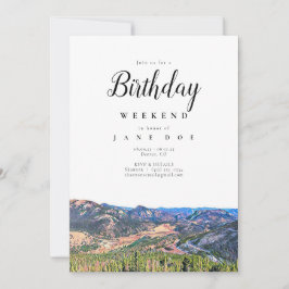 Inbjudan till Colorado Mountains Birthday Helg