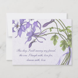 Inbjudan till Columbine Bröllop 3 - Metallisk is