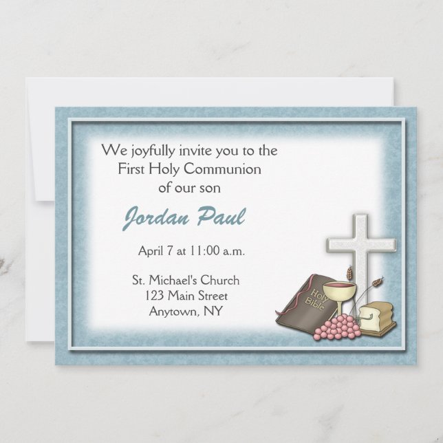 Inbjudan till Communion Blue (Framsida)