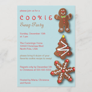 Inbjudan till Cookie Swap-Helgdag