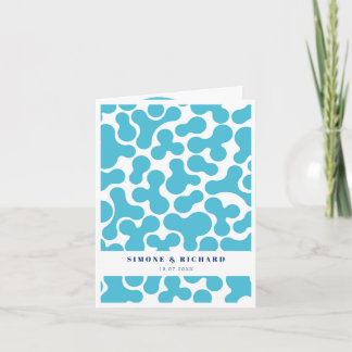 Inbjudan till coola Blue Wedding