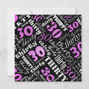 Inbjudan till Coola Rosa 30års födelsedag Party