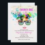 Inbjudan till Coolor<br><div class="desc">En unik inbjudan med en glamorflicka med stora solglasögon. Perfekt som en födelsedagsinbjudan eller en reklamfest. Kortet är enkelt att anpassa med text, teckensnitt, teckensnitt, färg, papprare formalternativ och val av sex papprare typer. Inte exakt vad du tittar för? Alla våra produkter kan vara designad anpassningsbar för att uppfylla dina...</div>