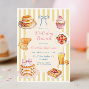 Inbjudan till Coquette Brunch Födelsedag