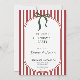 Inbjudan till Coquette Friendsmas-fest