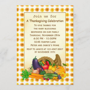 Inbjudan till Cornucopia Thanksgiving-part