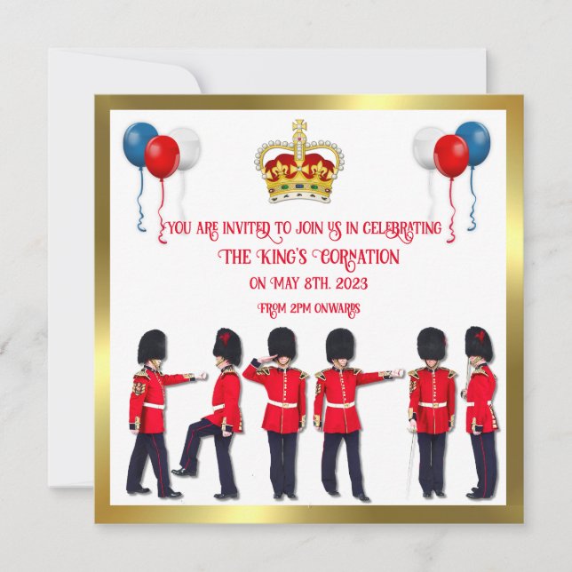 Inbjudan till Coronation Firande Lunch (Framsida)