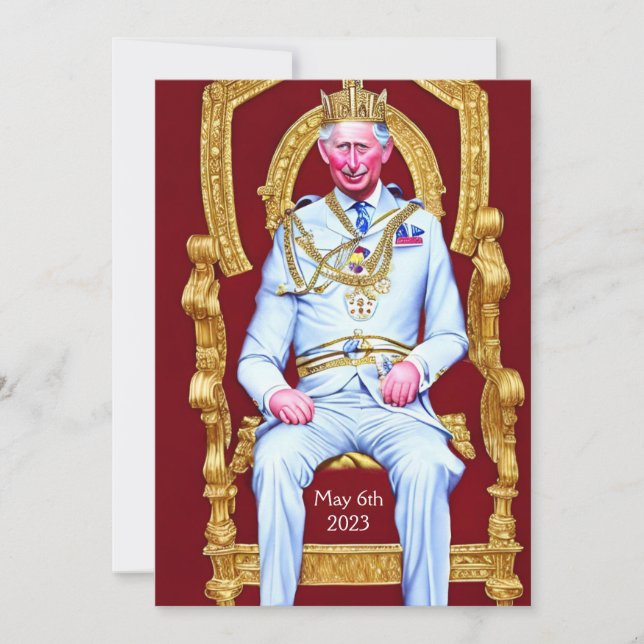 Inbjudan till Coronation Party (Framsida)