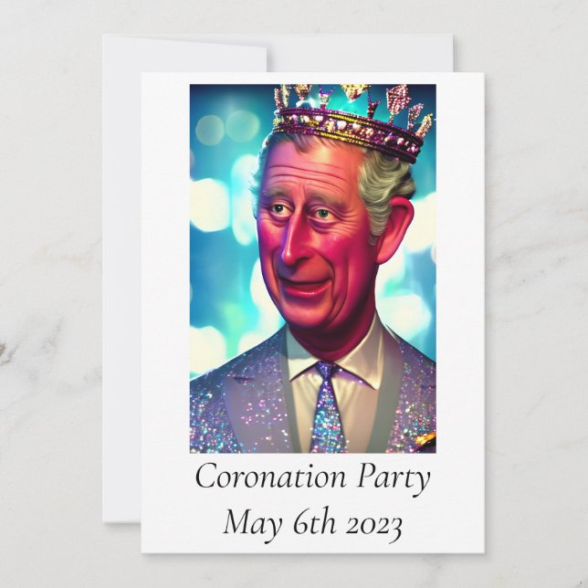 Inbjudan till Coronation Party (Framsida)