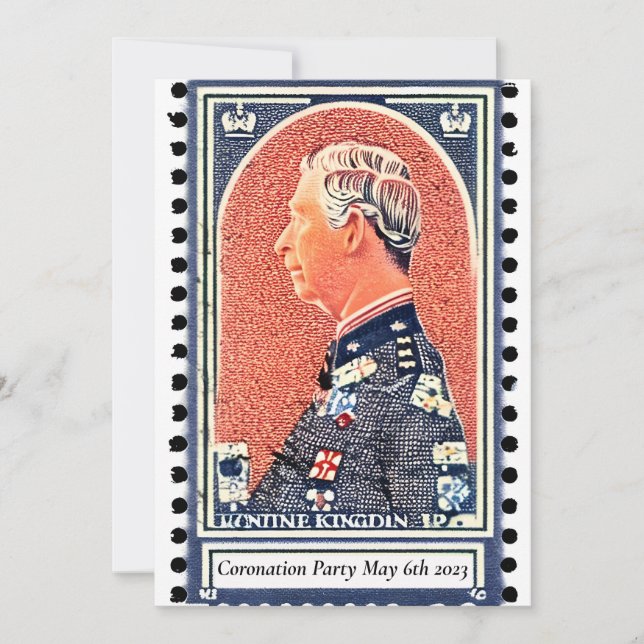 Inbjudan till Coronation Party (Framsida)