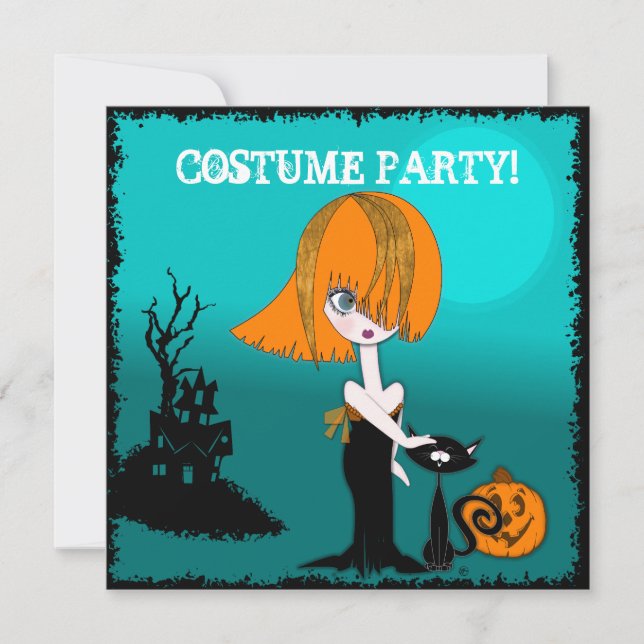 Inbjudan till Corrina Halloween Costume Party (Framsida)