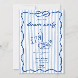 Inbjudan till Costal Avslappnad Dinner Party