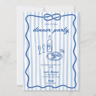 Inbjudan till Costal Avslappnad Dinner Party