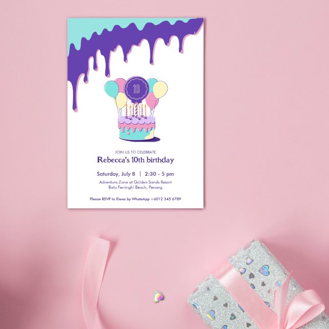 Inbjudan till Cotton Candy Party (Skapare uppladdad)