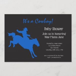 Inbjudan till Cowboy Baby Shower Party Party-grupp