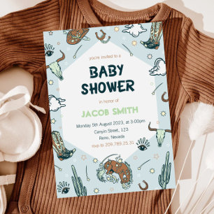 Inbjudan till Cowboy Southwest Baby Shower