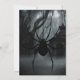 Inbjudan till Creepy Spider Halloween fest