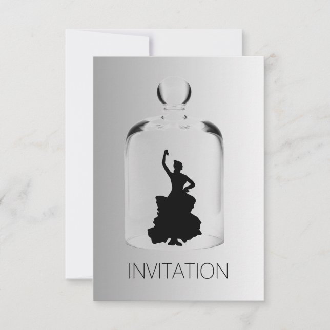 Inbjudan till Crystal Flamenco Night Klubb Party V (Framsida)