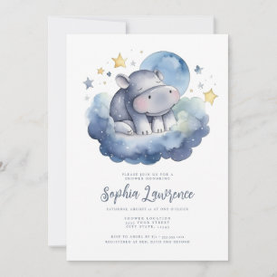 Inbjudan till Cute Baby Elephant Baby Shower