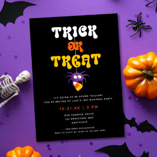 Inbjudan till Cute Candy corn Kids Halloween fest