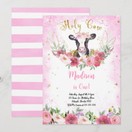 Inbjudan till Cute Cow Birthday