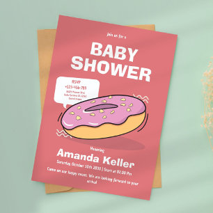 Inbjudan till Cute Donut Baby Shower
