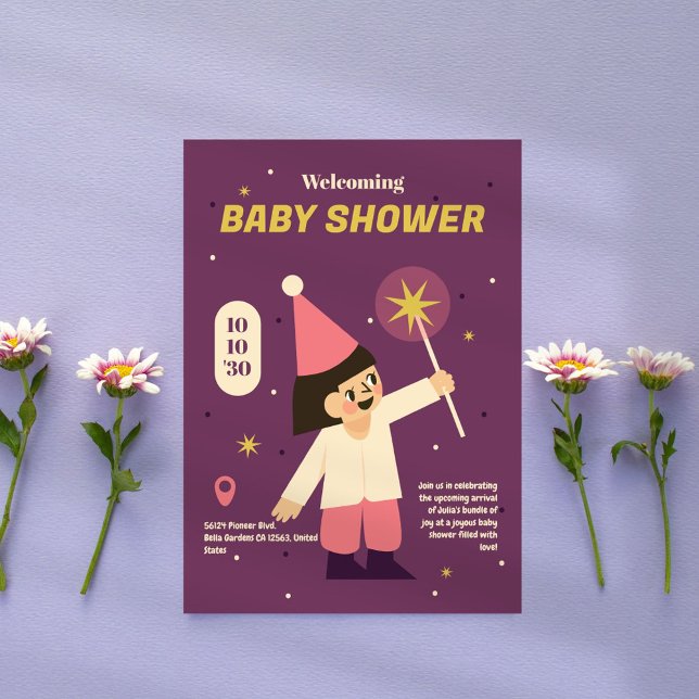 Inbjudan till Cute Fairy Baby Shower (Skapare uppladdad)