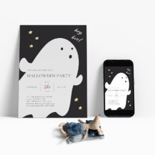 Inbjudan till Cute Ghost Halloween fest