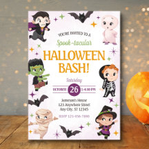 Inbjudan till Cute Halloween fest
