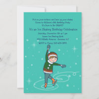 Inbjudan till Cute Ice-Skater