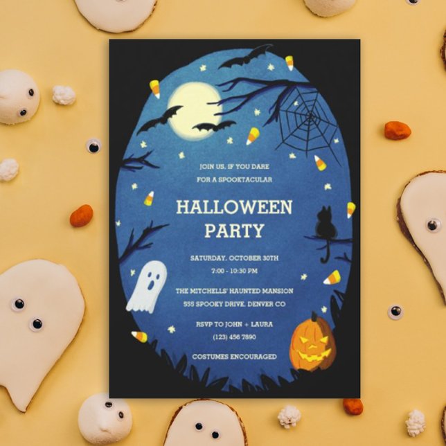 Inbjudan till Cute Kids Halloween fest (Halloween Party Invitation)