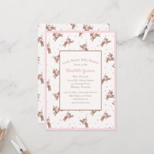 Inbjudan till Cute Little Bunny Baby Shower