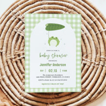 Inbjudan till Cute Little Frog Baby Shower