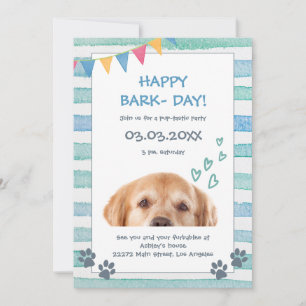 Inbjudan till Cute Puppy Birthday