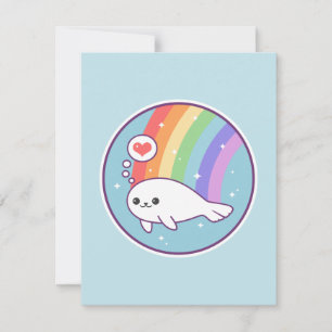 Inbjudan till Cute Seal Birthday