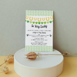 Inbjudan till Cute Shamrock Baby Shower