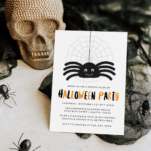 Inbjudan till Cute Spider Halloween fest