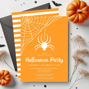 Inbjudan till Cute Spider Halloween fest