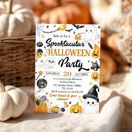Inbjudan till Cute Spooky Ghost Halloween fest