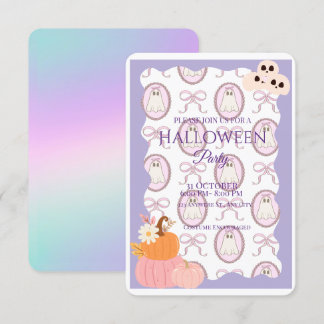 Inbjudan till Cute Spooky Halloween fest