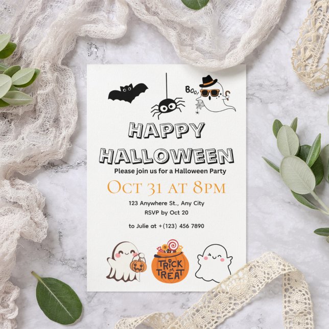 Inbjudan till Cute & Spooky Halloween fest (Skapare uppladdad)