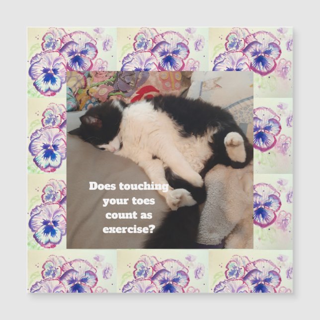 Inbjudan till Cute Tuxedo Cat Födelsedagsfest Barn (Framsida)