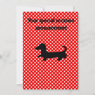 Inbjudan till Dachshund Red and White Party