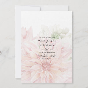 inbjudan till Dahlias Blommigt bröllop