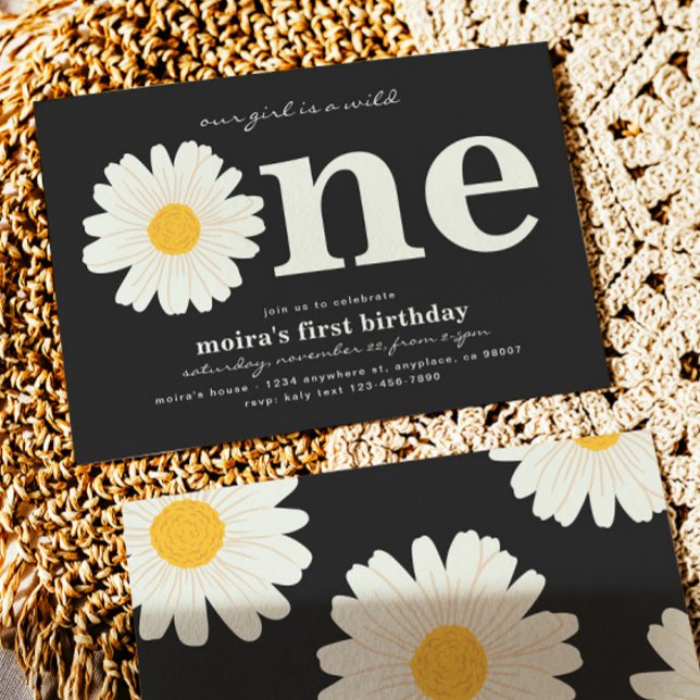 Inbjudan till daisy första födelsedag (Skapare uppladdad)
