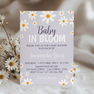 Inbjudan till Daisyn Baby Shower för Retro Light L