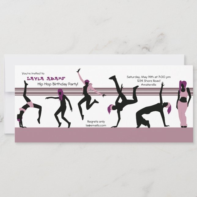 Inbjudan till Dance Moves (Framsida)