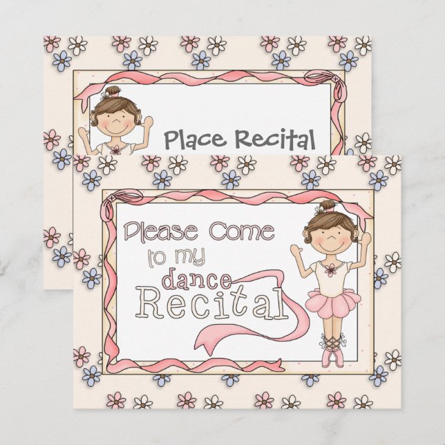 Inbjudan till Dance Skäl (Fram/baksida)