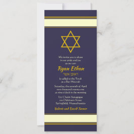 Inbjudan till David Pub Mitzvah Guld Star