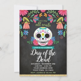 Inbjudan till day of the dead-partiet